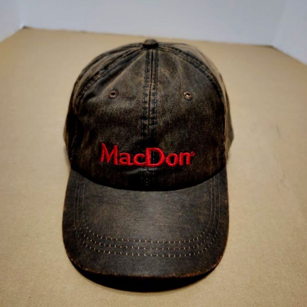 MacDon Short Line Sales Brown Baseball Cap Embroidered Logo Adjustable Mephis TN